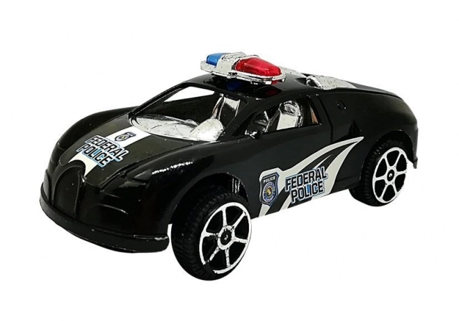 Police Car Toy Set with Pull Back Action