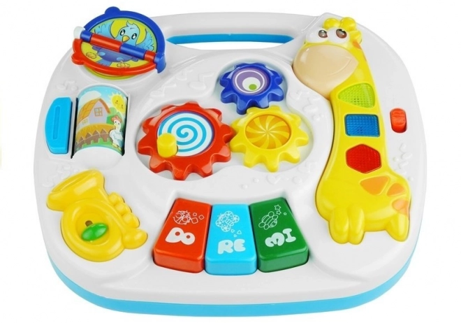 Educational Activity Table with Giraffe