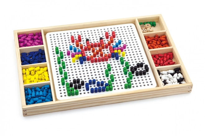 Wooden Mosaic and Game Set