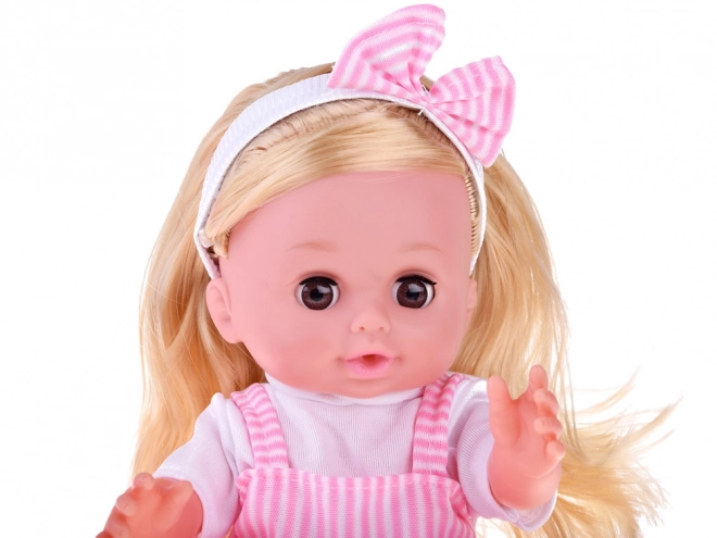Interactive Baby Doll with Blonde Hair and Accessories