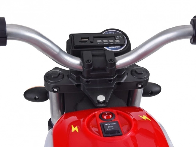 Street Bob Children's Battery-Powered Motorcycle – black