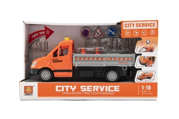 Road Maintenance Vehicle Toy with Lights and Sound