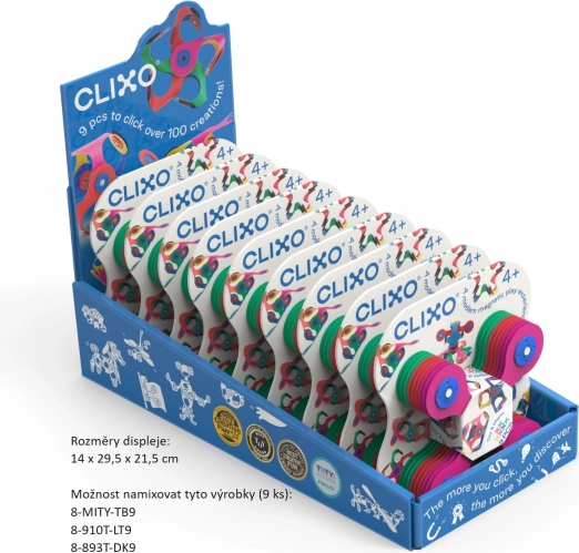 Clixo Magnetic Designer Block Set Beige