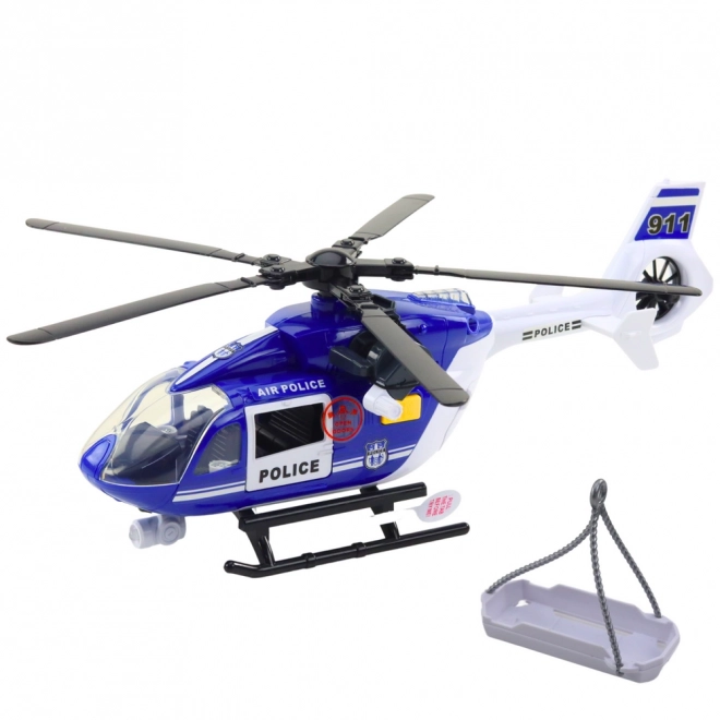 Police Helicopter with Lights and Sounds 1:14