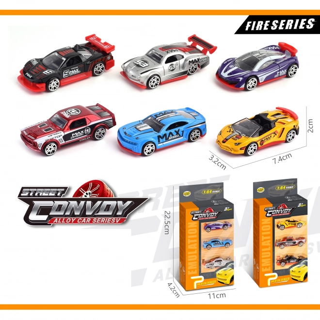 Metal Toy Cars Set of 3