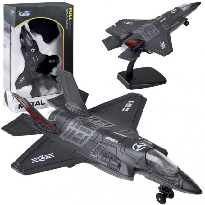 Metal Fighter Jet F-25 – Black