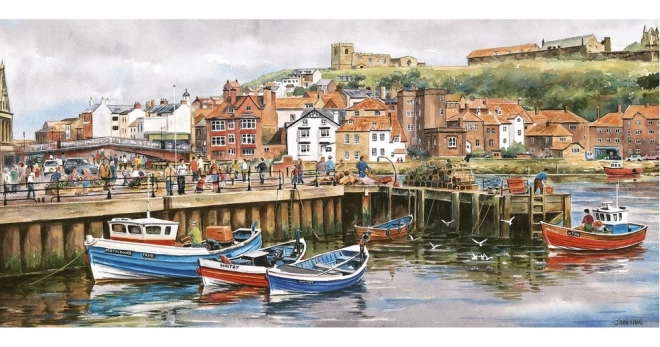 Gibsons Panorama Puzzle Whitby Yorkshire 636 Pieces