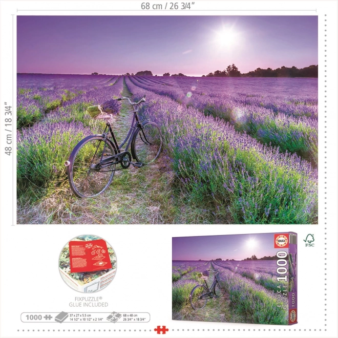 EDUCA puzzle in lavender field 1000 pieces