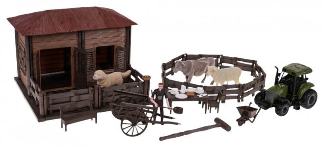 Farm Set with Tractor and Accessories