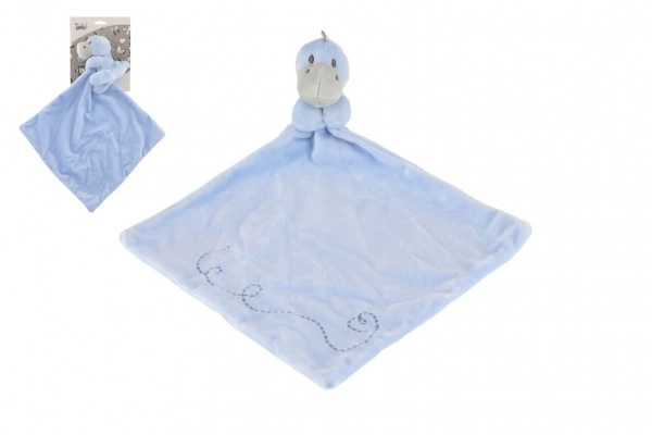 Cuddly Dinosaur Plush Blue Security Blanket