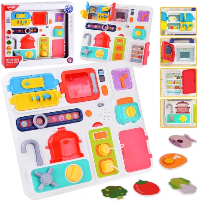 Montessori Sound and Light Activity Board Kitchen