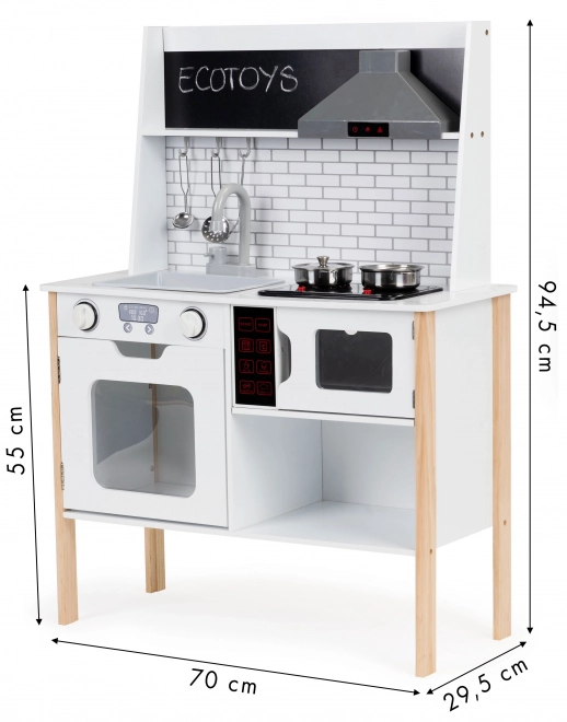 Children's Wooden Kitchen with Sounds and Lights