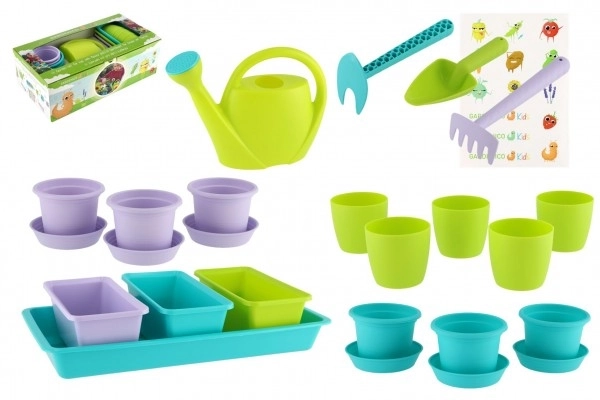 Children's Gardening Set with Flower Pots