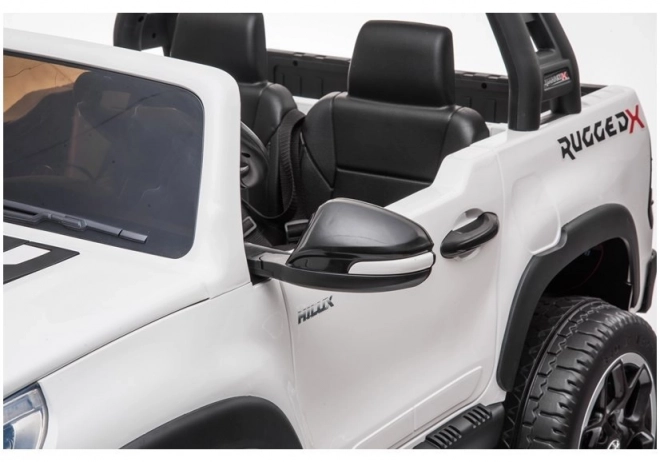 White Battery-Powered Toyota Hilux