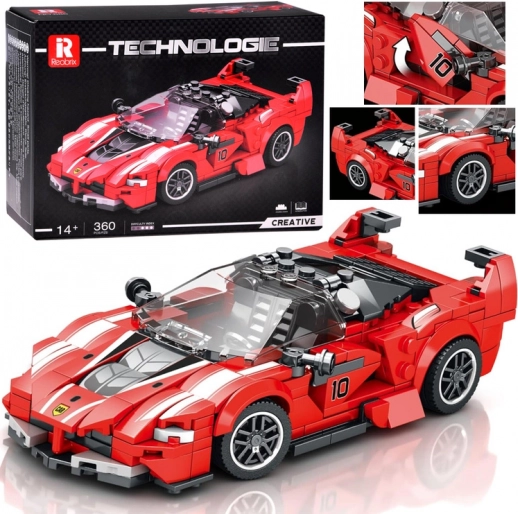 Technical Building Set – Red Sports Convertible, 360 Pieces