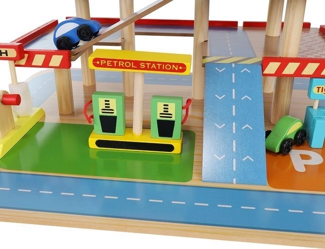 Wooden Parking Garage for Kids