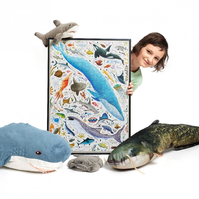 Puzzlove Fish and Aquatic Animals 500 Pieces Jigsaw Puzzle