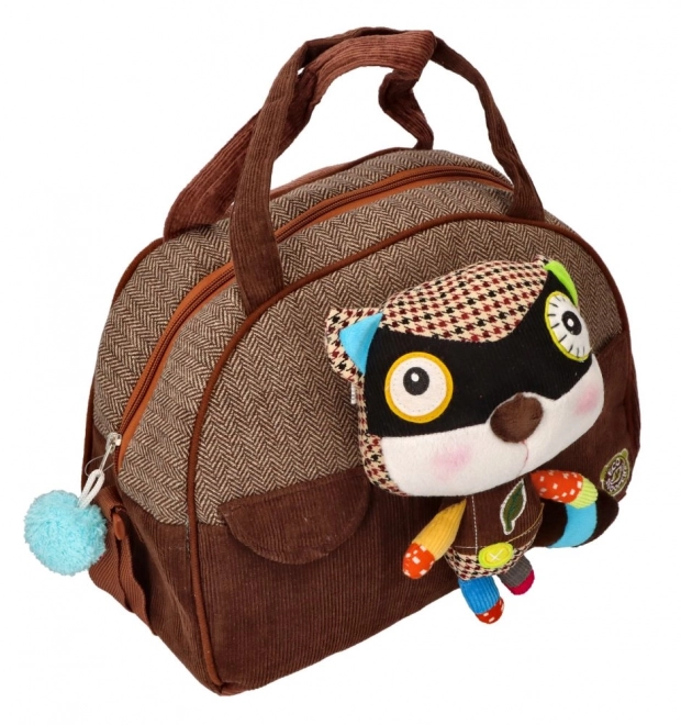 EcoSnoopers Bag with Raccoon Plush