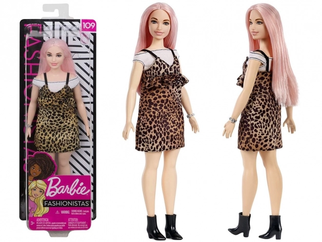 Barbie Fashionistas Doll with Leopard Print Dress