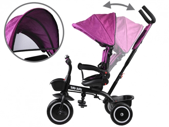 Tiny Bike 3-in-1 Kids Tricycle with Canopy – pink