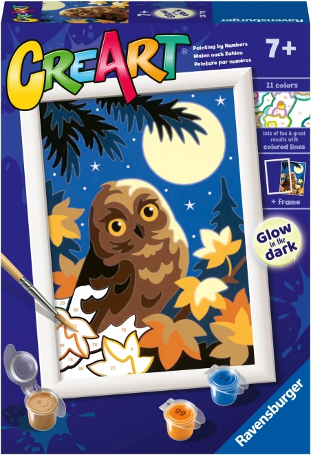 CreArt owl night painting kit