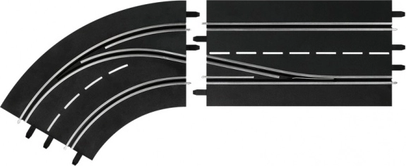 Curva di sorpasso sinistra esterna per CARRERA Digital 132/124