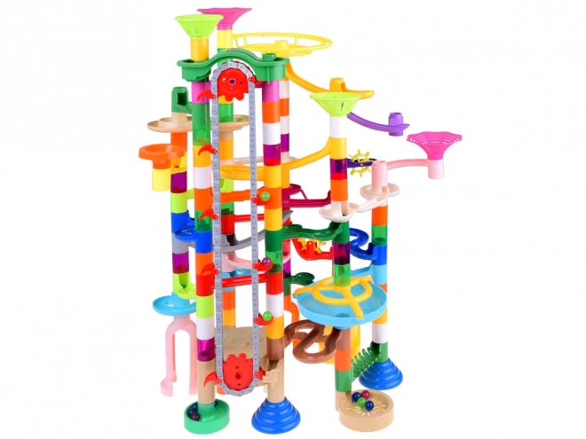 Colorful Marble Run Set with 236 Pieces