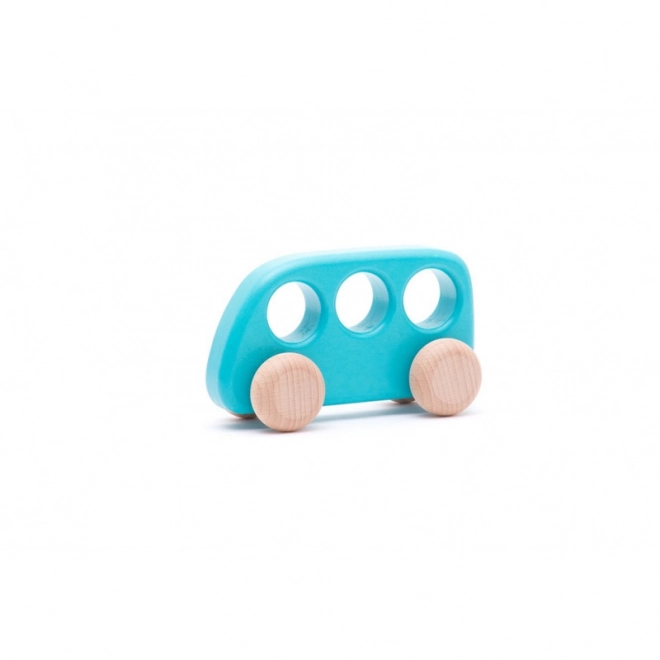 Light Blue Wooden Bus Toy