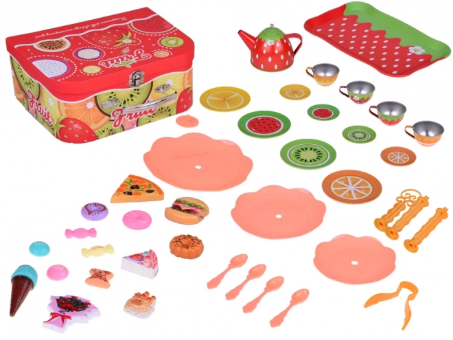 Colorful Fruit Tea Set for Kids