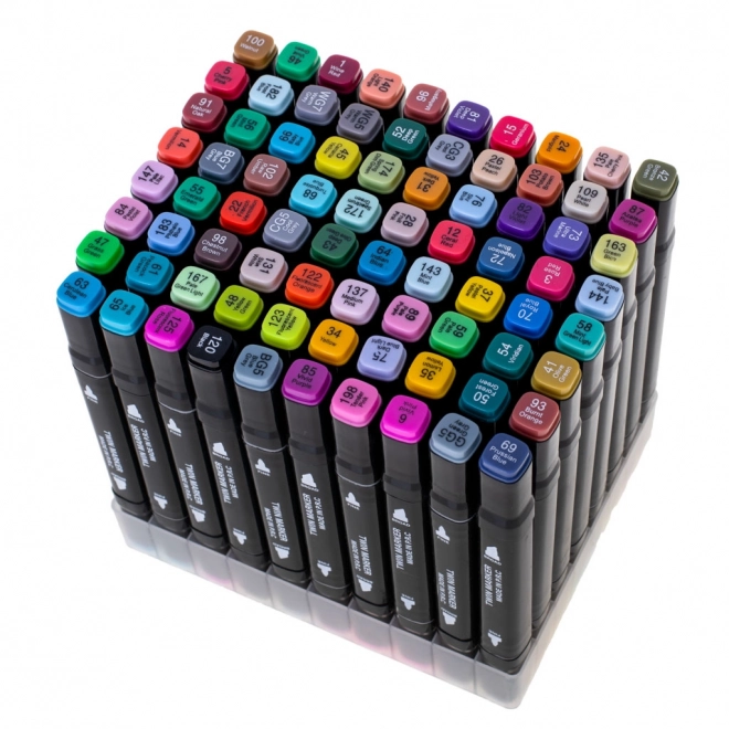 Double-Sided Alcohol Markers Set with Case and Stand