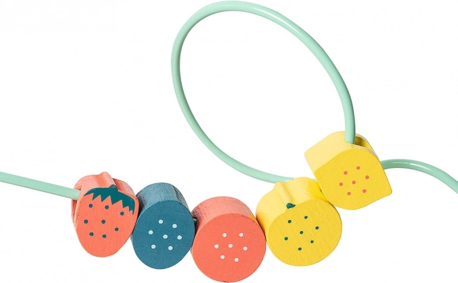 Motor skills fruit bead maze