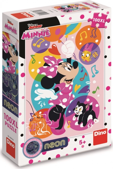 Minnie Mouse Neon Glow Puzzle XL 100 Pieces