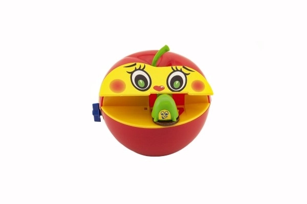 Apple Piggy Bank with Mechanical Worm