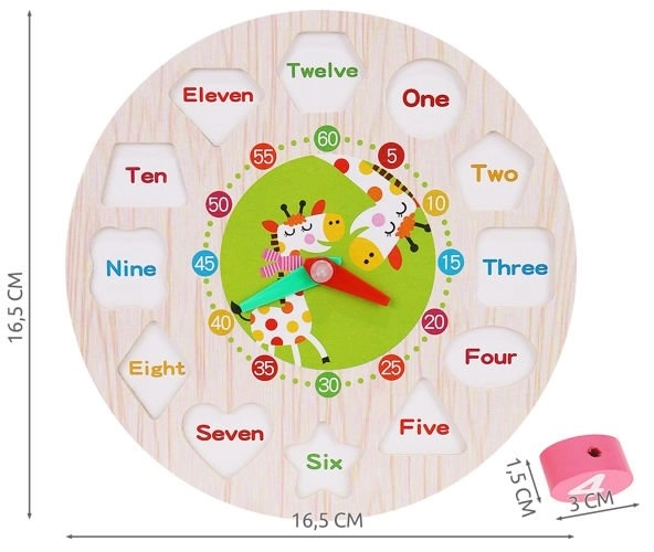 Wooden Educational Clock Toy