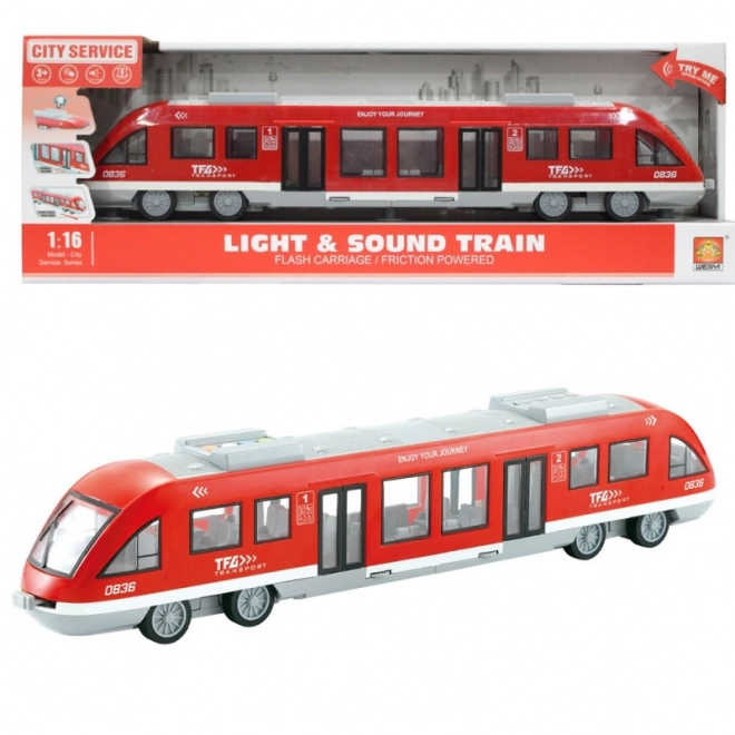 Red Toy Tram with Lights and Sounds