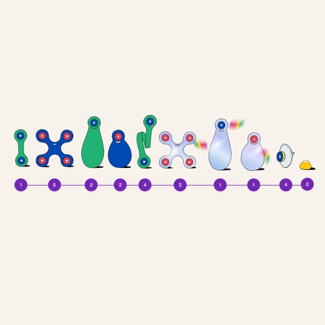 Magnetic Building Set: 24-Piece Window Set