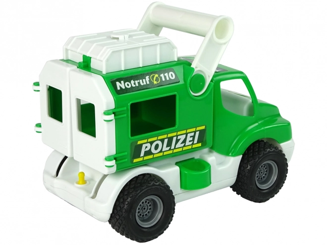 Police Car Toy ConsTruck Green by Polesie