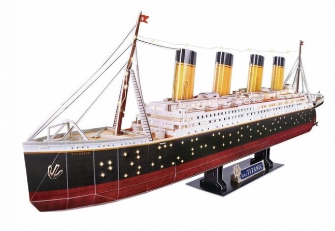 3D Titanic Puzzle with LED Lights