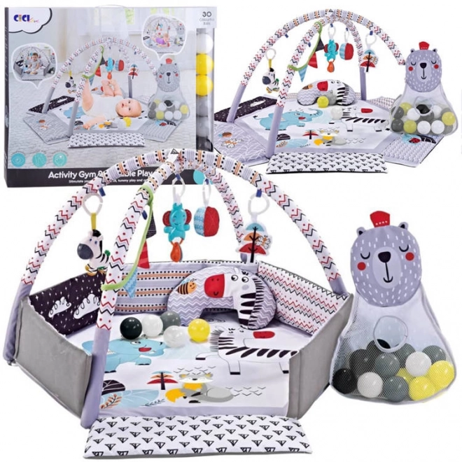 Contrast Baby Activity Mat with Balls