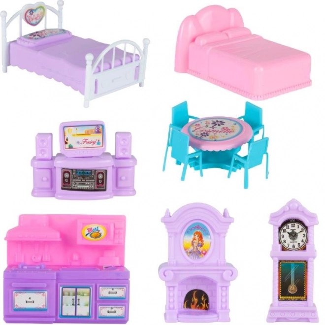 Dollhouse with Ponies Villa