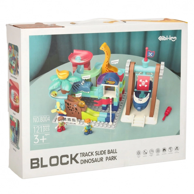 Building Block Marble Run Set