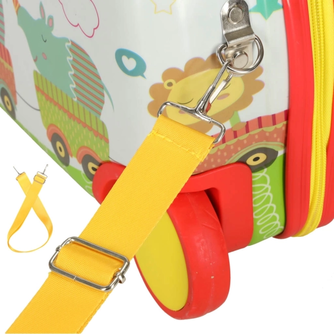 Colorful Animal Roll-On Kids Suitcase