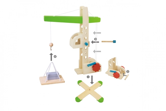 Wooden Crane Toy