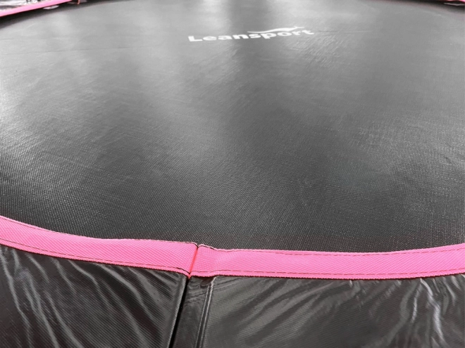 Large Outdoor Trampoline in Black-Pink