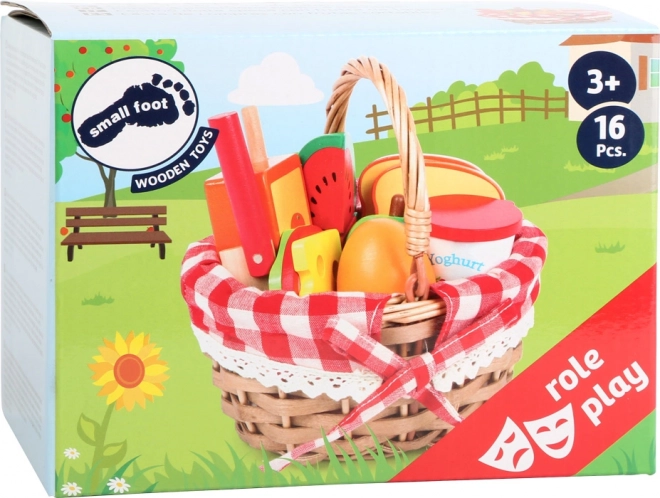 Small Foot Picnic Basket with Treats