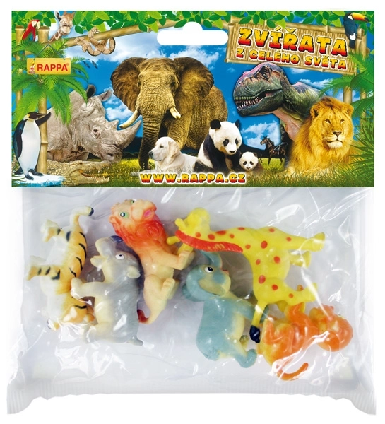 Cheerful Wild Animals Toy Set