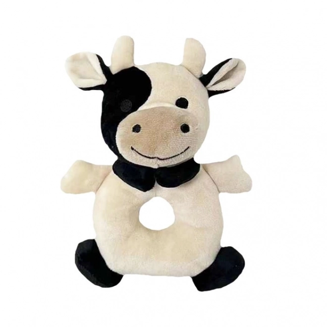 Soft Plush Cow Rattle