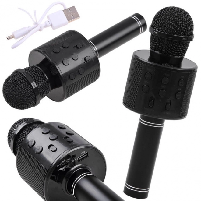 Wireless Karaoke Microphone Speaker – Black