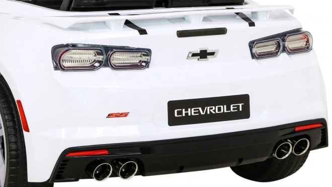 Chevrolet Camaro 2SS cu baterie + telecomandă + roți EVA + pornire ușoară + sunete și lumini – Bílá