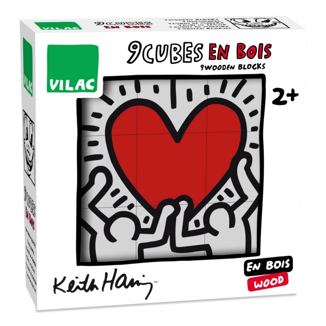 Vilac képes kockák Keith Haring dizájnnal